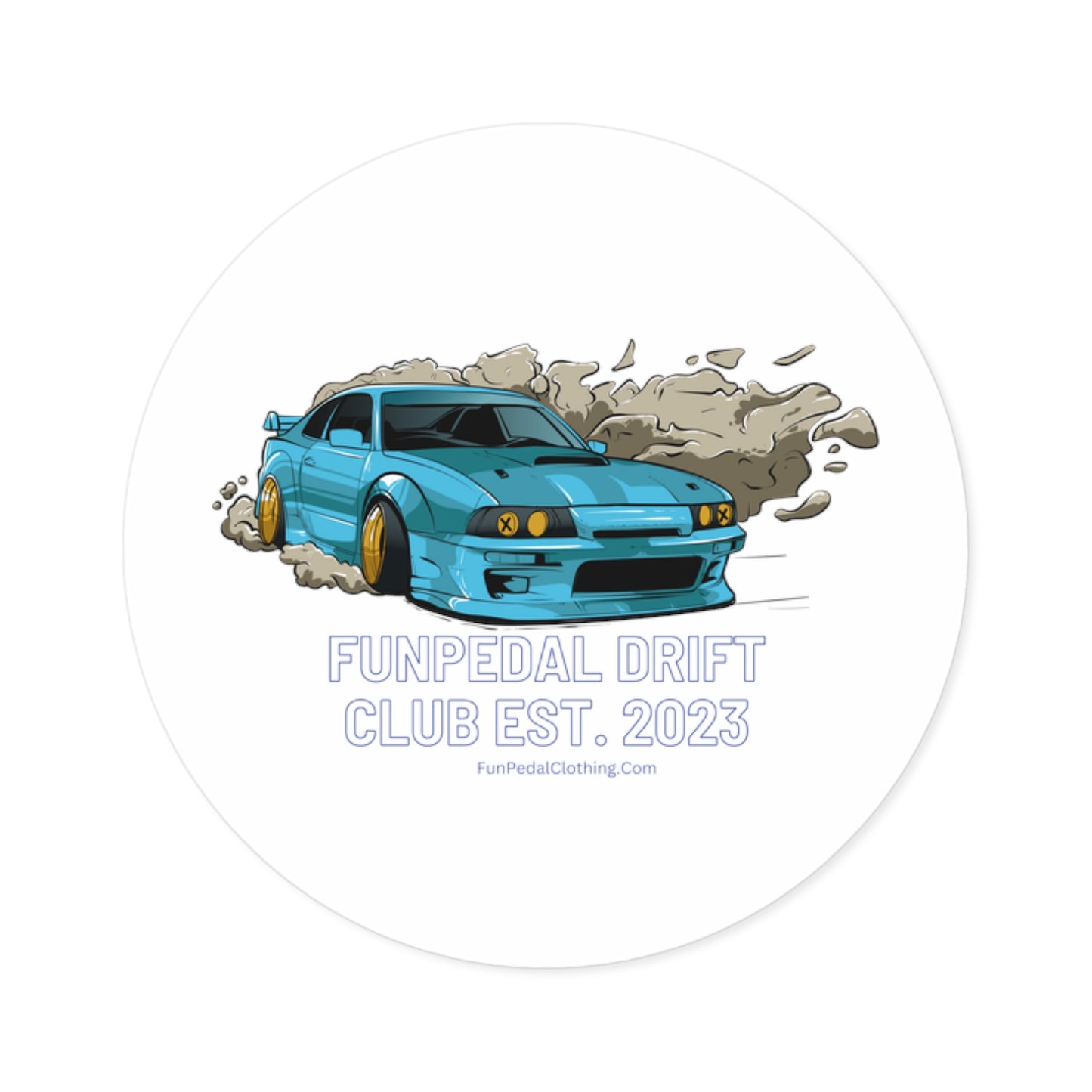 Window or Bumper Sticker - FunPedal Drift Club Member - Indoor\Outdoor