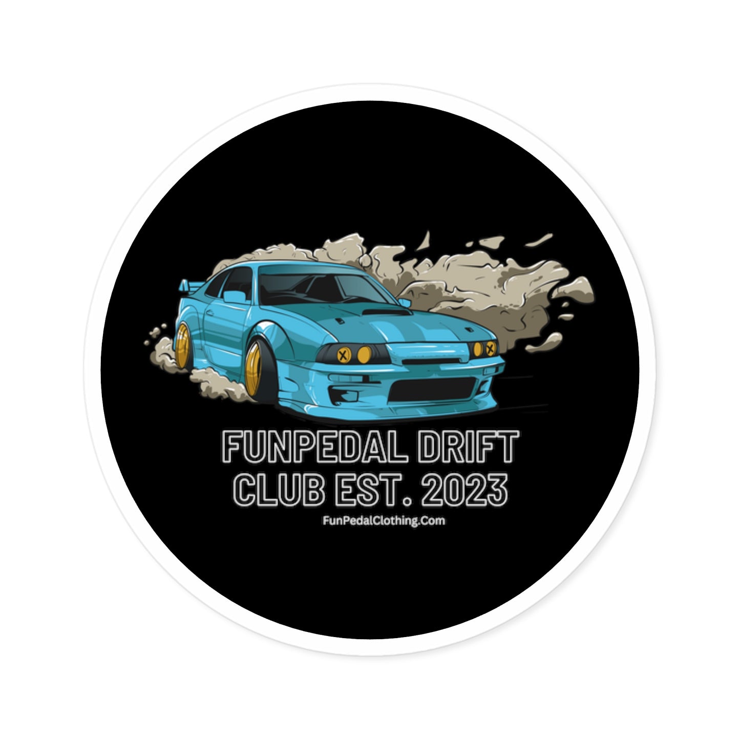 Window or Bumper Sticker FunPedal Drift Club Member - Indoor\Outdoor