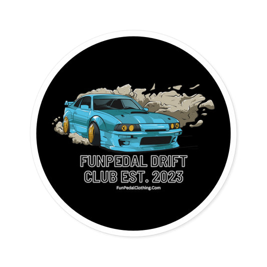 Window or Bumper Sticker FunPedal Drift Club Member -  Indoor\Outdoor